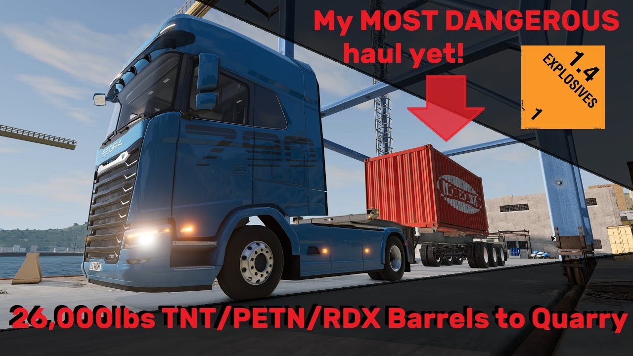 BeamNG.drive (Mod) Freeroam: Italy - 26,000lbs TNT/PETN/RDX Barrels to Quarry