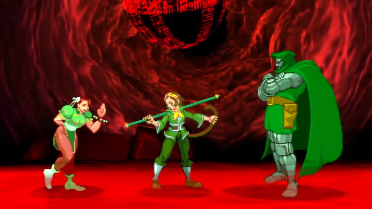 Marvel VS Capcom 2 - Chun-Li/SonSon/Doctor Doom - Expert Difficulty Playthrough