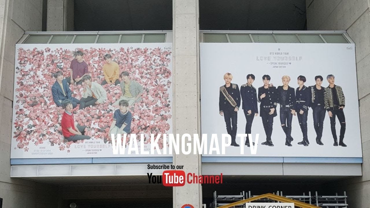 BTS Yanmar Stadium Nagai  (From Station) - BTS WORLD TOUR 'SPEAK YOURSELF' Osaka Japan Concert 2019