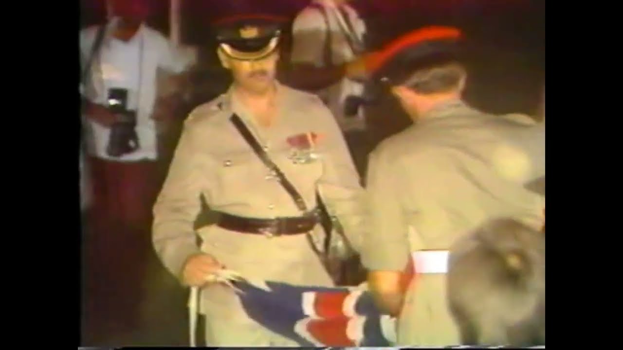 BELIZE FLAG RAISING CEREMONY 1981