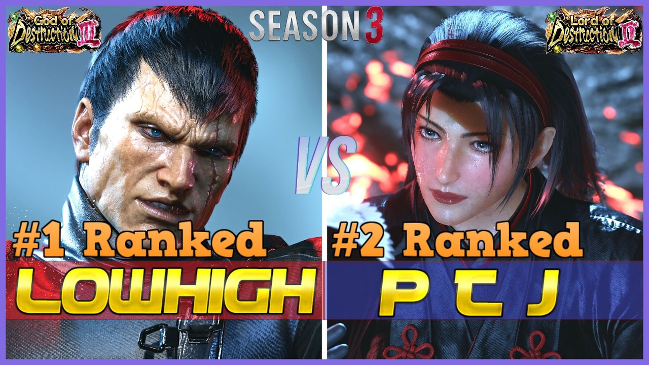 T8 S3 ▰ LOWHIGH (#1 Ranked Bryan) Vs PTJ (#2 Ranked Jun) ▰ Tekken 8 High Level Gameplay