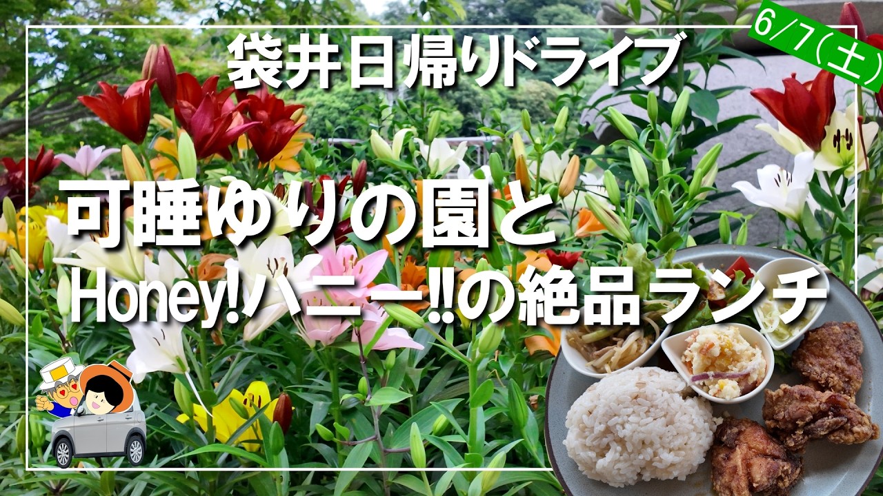 可睡ゆりの園とHoney!ハニー!!の絶品ランチの袋井ドライブ。ほどよい散策とゆりで癒され、とれたて食楽部で絶品ランチを頂きました。
