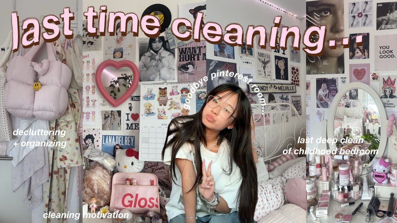 ПОСЛЕДНИЙ РАЗ организация + генеральная уборка моей комнаты PINTEREST 🩰 последний осмотр комнаты ...