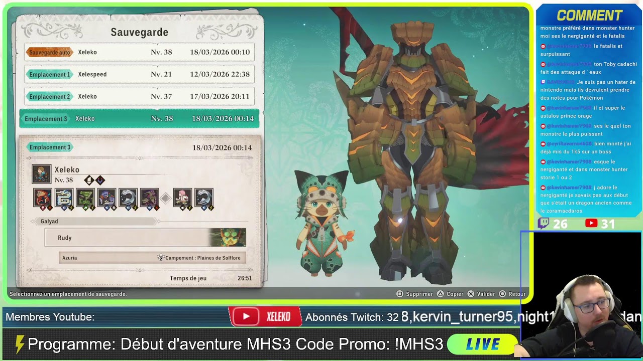 🔴La vie d'un Hunter ► Xeleko sur Monster Hunter Stories 3