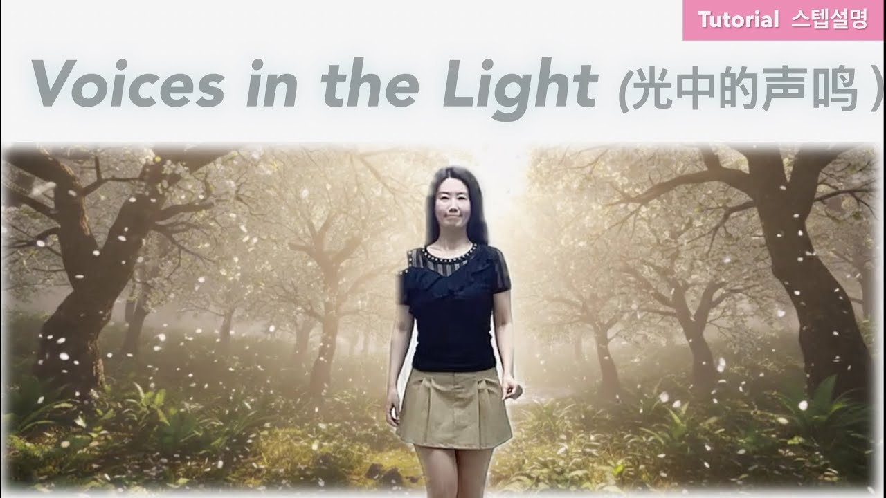 [Tutorial] Voices in the Light (光中的声鸣）스텝설명 / Improver Phrased / Line dance