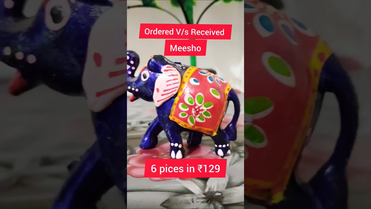 Meesho Elephant Home Decor 6 piece ₹129  | Meesho Home Decor | Home Decor Haul Review | #shorts