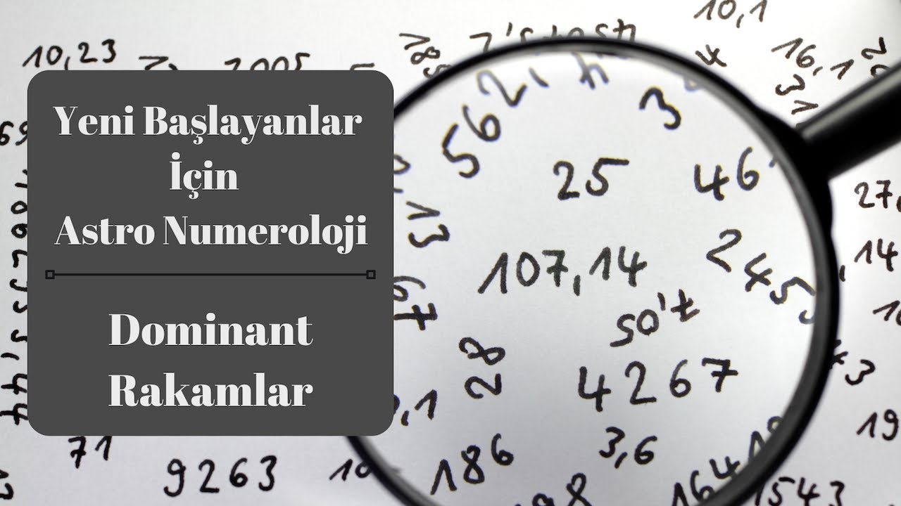 Yeni Başlayanlar İ&ccedil;in Astro N&uuml;meroloji  Eğitimleri: N&uuml;meroloji İlminde Dominant Rakamların Anlamı