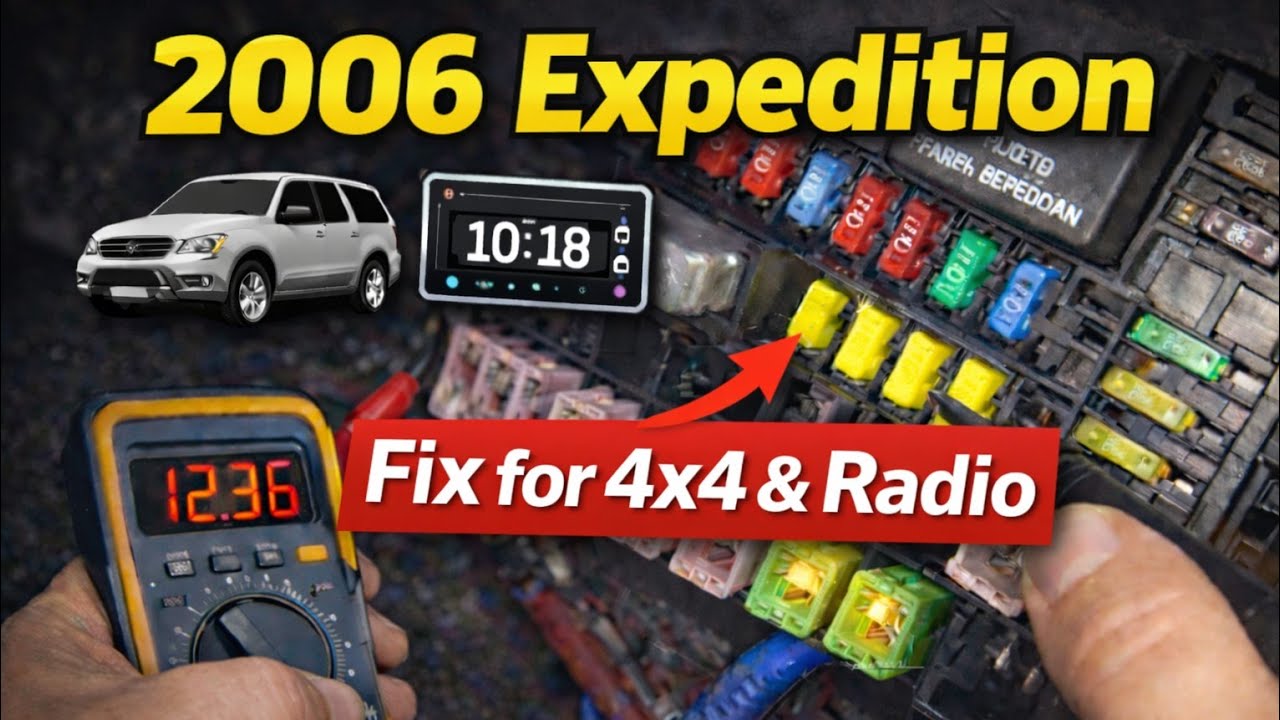 2006 expedition  fuse box location/fixing 4x4/radio