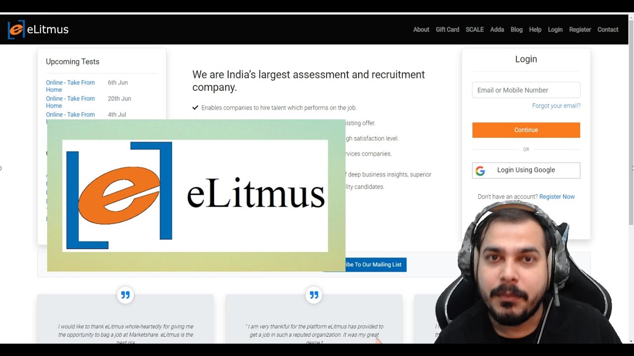 eLitmus- Amazing Platform For Off Campus Placements For Freshers And Experienced