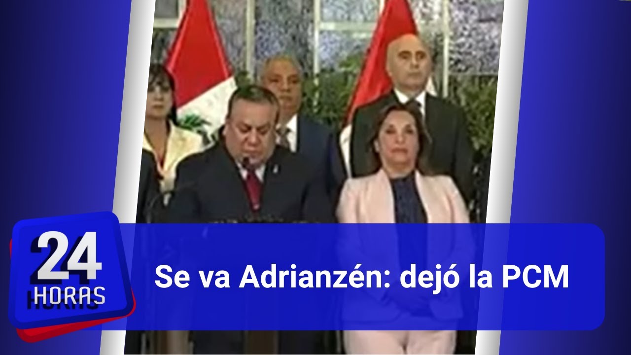 Gustavo Adrianzén renunció a la Presidencia del Consejo de Ministros