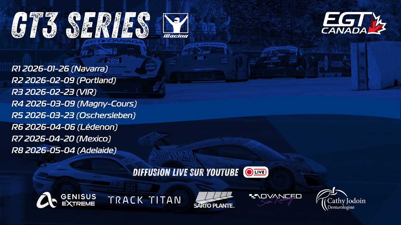 EGT GT3 Series | Saison 13 | Epreuve 2 | Portland | iRacing