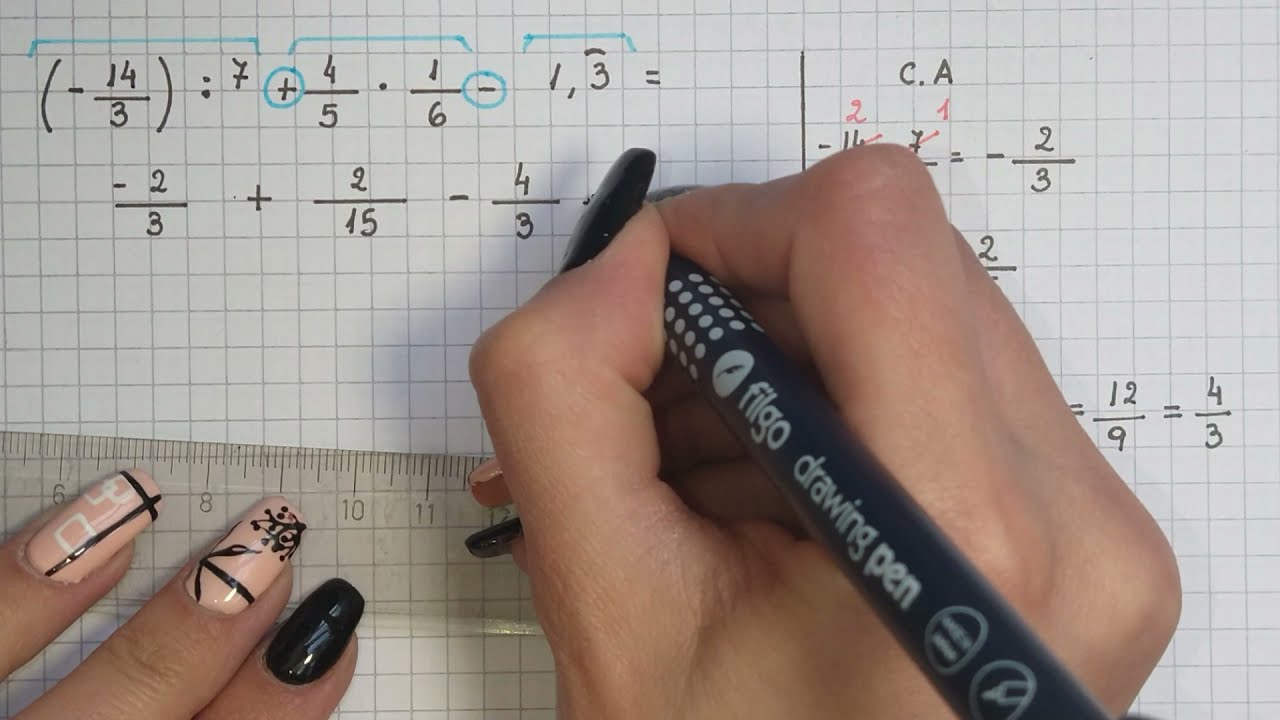 FRACCIONES  - Cálculo combinado con suma, resta, multiplicación y división