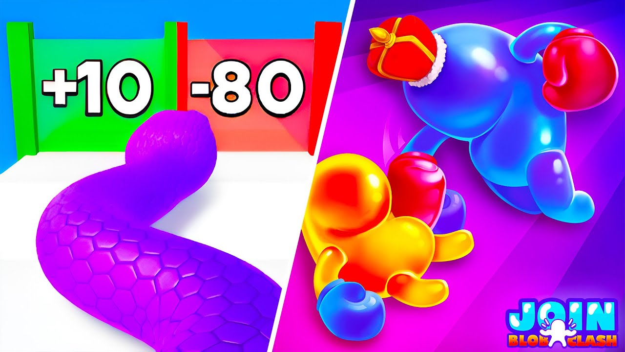 Snake Run Race VS Join Blob Clash 3D - Max Level’s Gameplay Walkthrough (Android,iOS) NEW  Ep 1