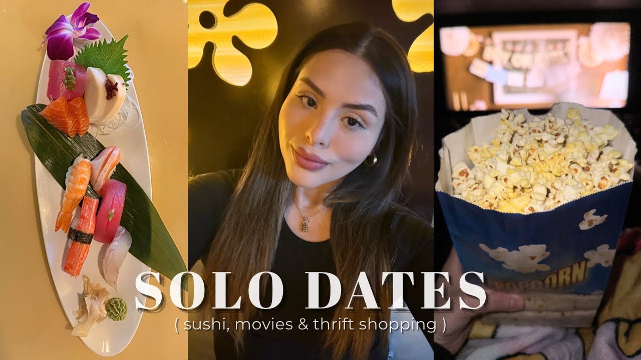 SOLO DIARIES ♡ sushi date, movies, thrift shopping