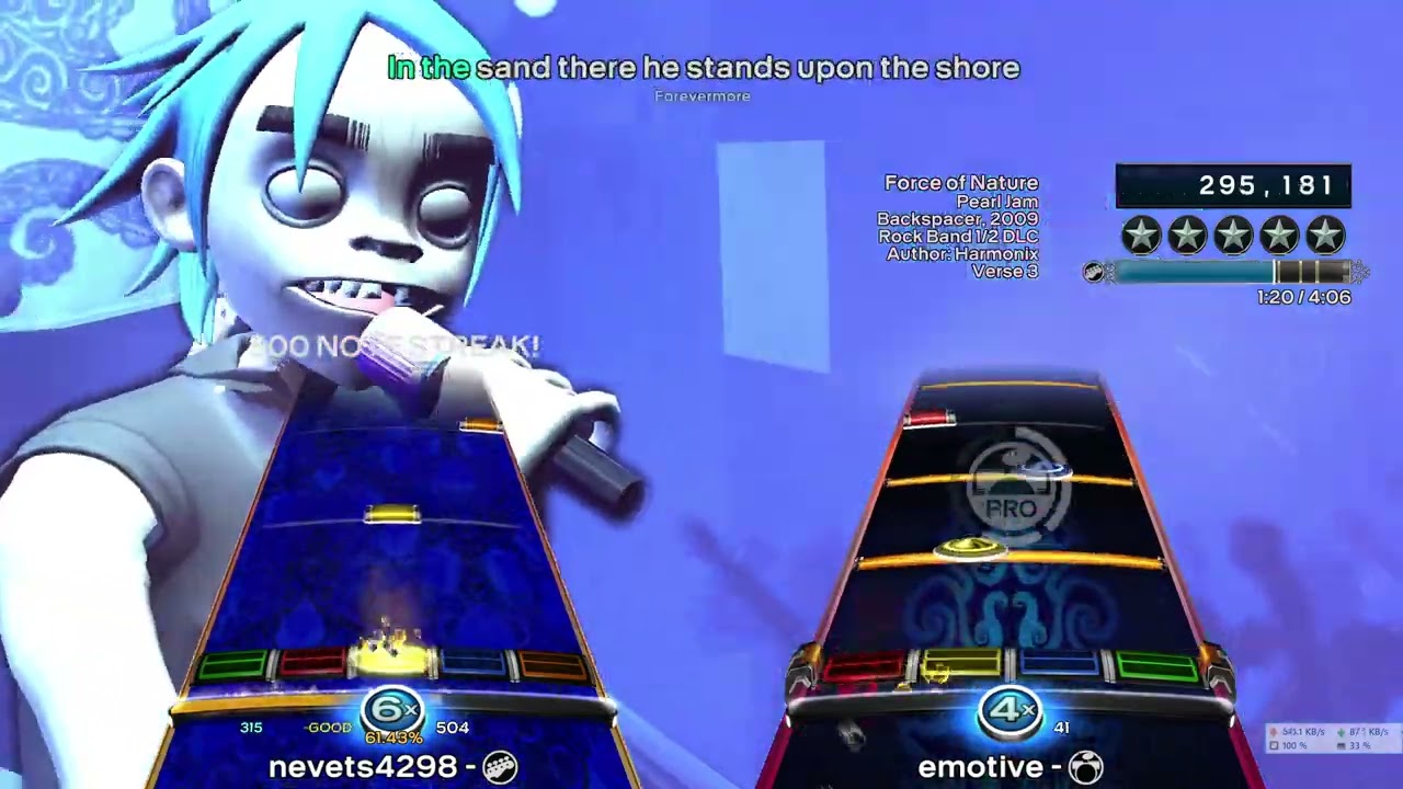 Force of Nature (2009) By Pearl Jam - Band Ones Rock Band 3 Deluxe RPCS3