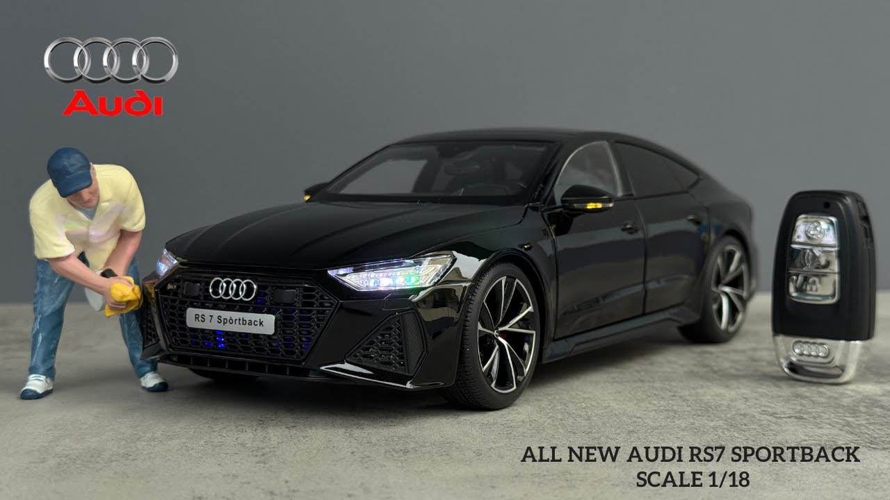HD Miniature | All New AUDI RS7 SPORTBACK 1:18 Scale Realistic Miniature Model With Keyfob
