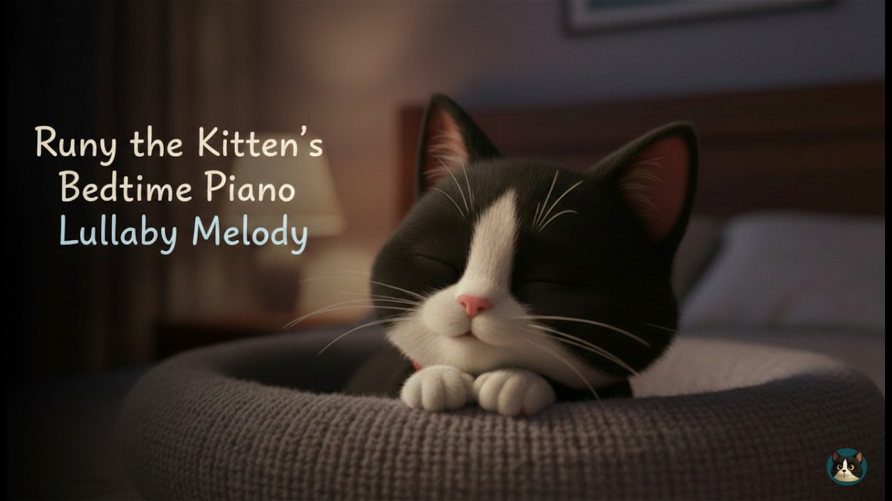 Runy the Kitten's Bedtime Piano Lullaby Melody