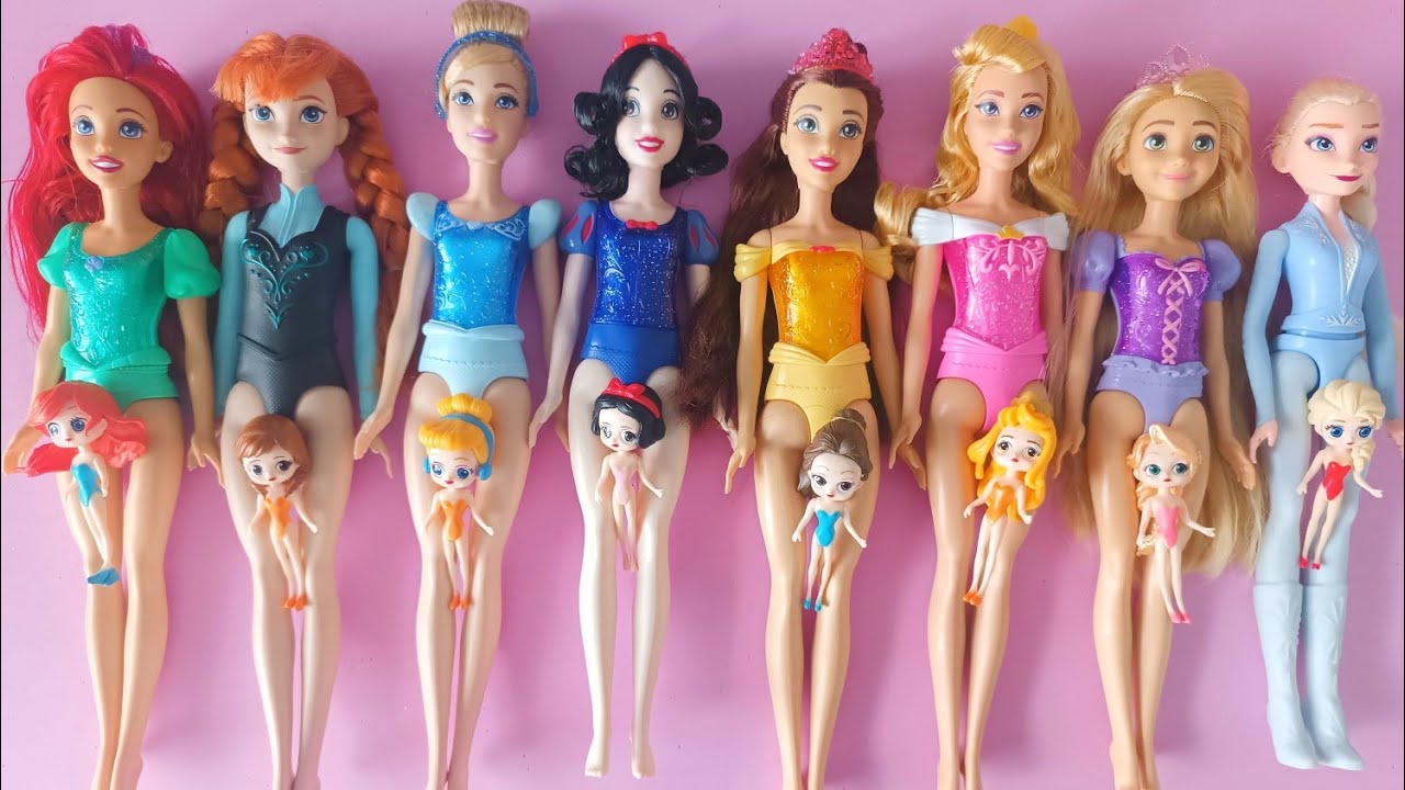 Which Disney Princess Are You ~Doll Review Collection DIY Miniature Ideas for Barbie DIY ASMR Video