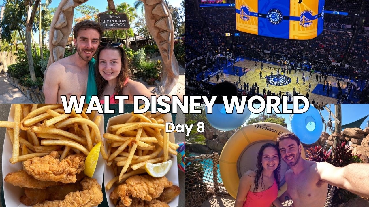Walt Disney World Day 8 | Typhoon Lagoon 🤿🌊 | Orlando Magic Basketball 🏀