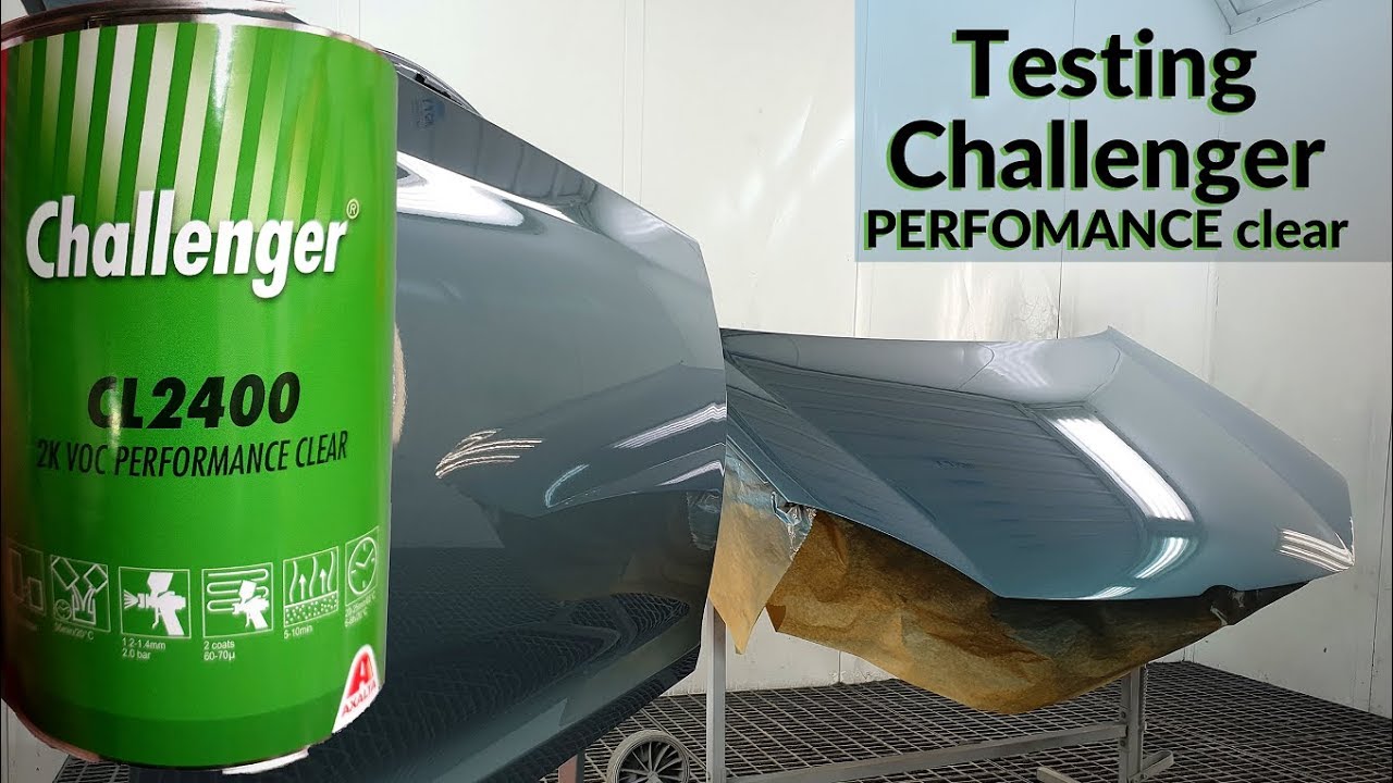 Painting car VW Golf / Testing clear coat Challenger | Покраска авто | Iwata ws400