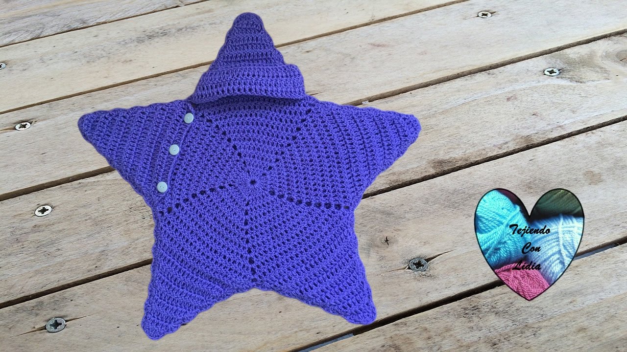 Capullo estrella tejido a crochet muy facil / Cocoon star crochet very easy