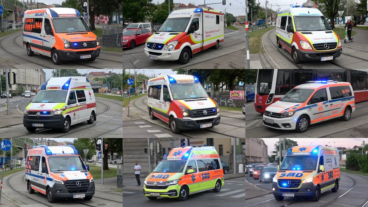 [XXL COMPILATION] Einsatzfahrten Rettungsdiensten Wien // Vienna Emergency Services responding