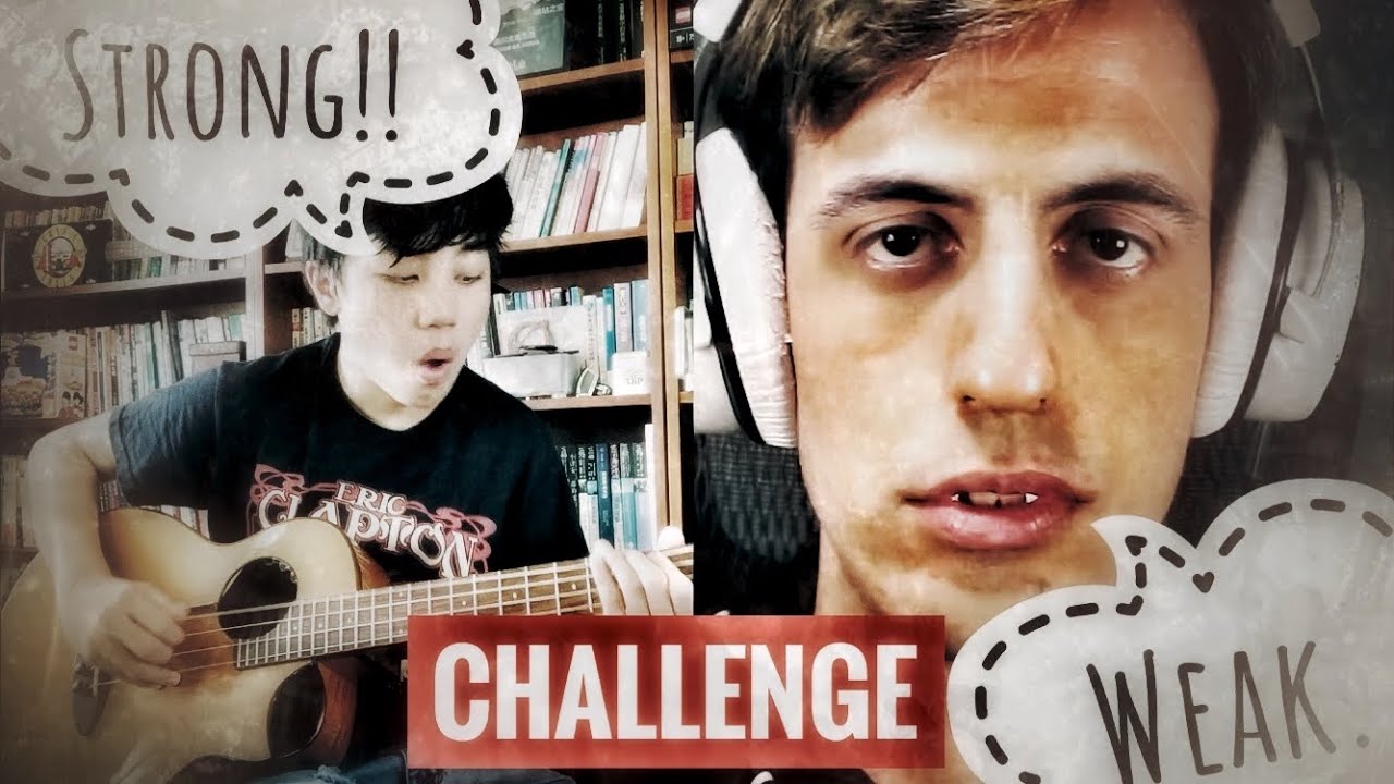 I challenge Davie504!!! Because he said ukulele is weak, but I say bass is just a bigger ukulele!