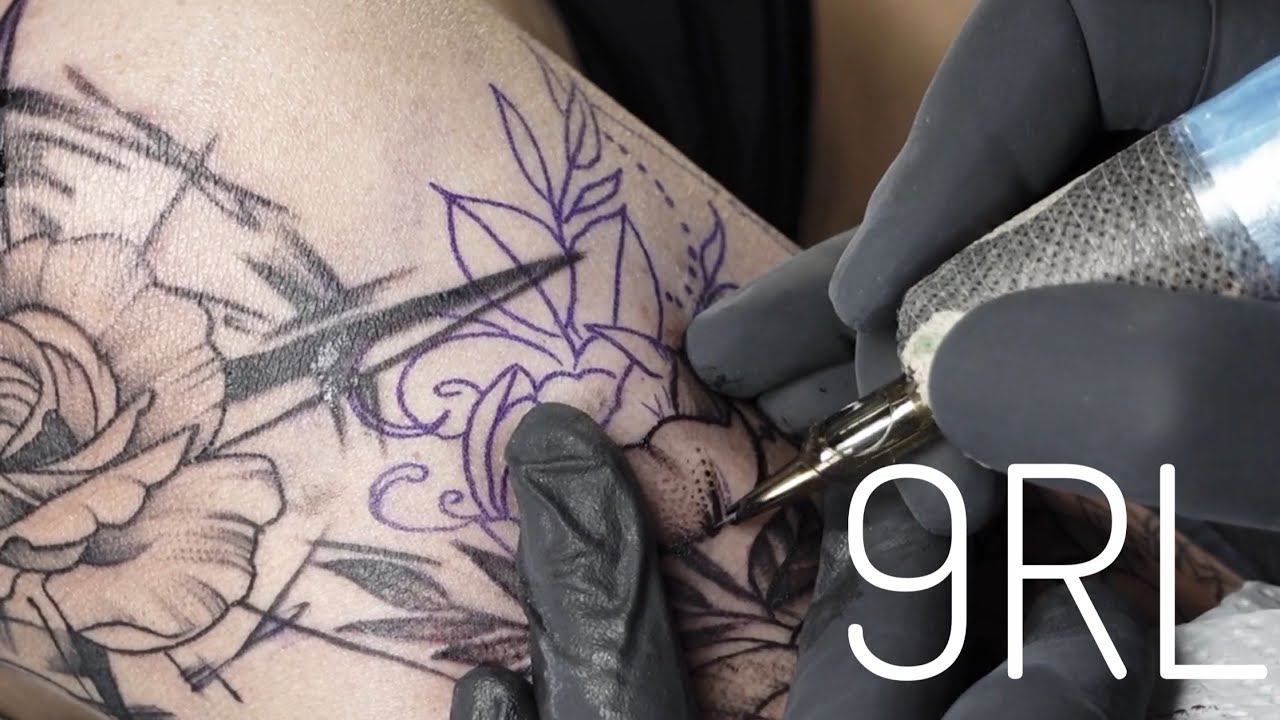 Mandala with Flowers Tattoo | Time lapse