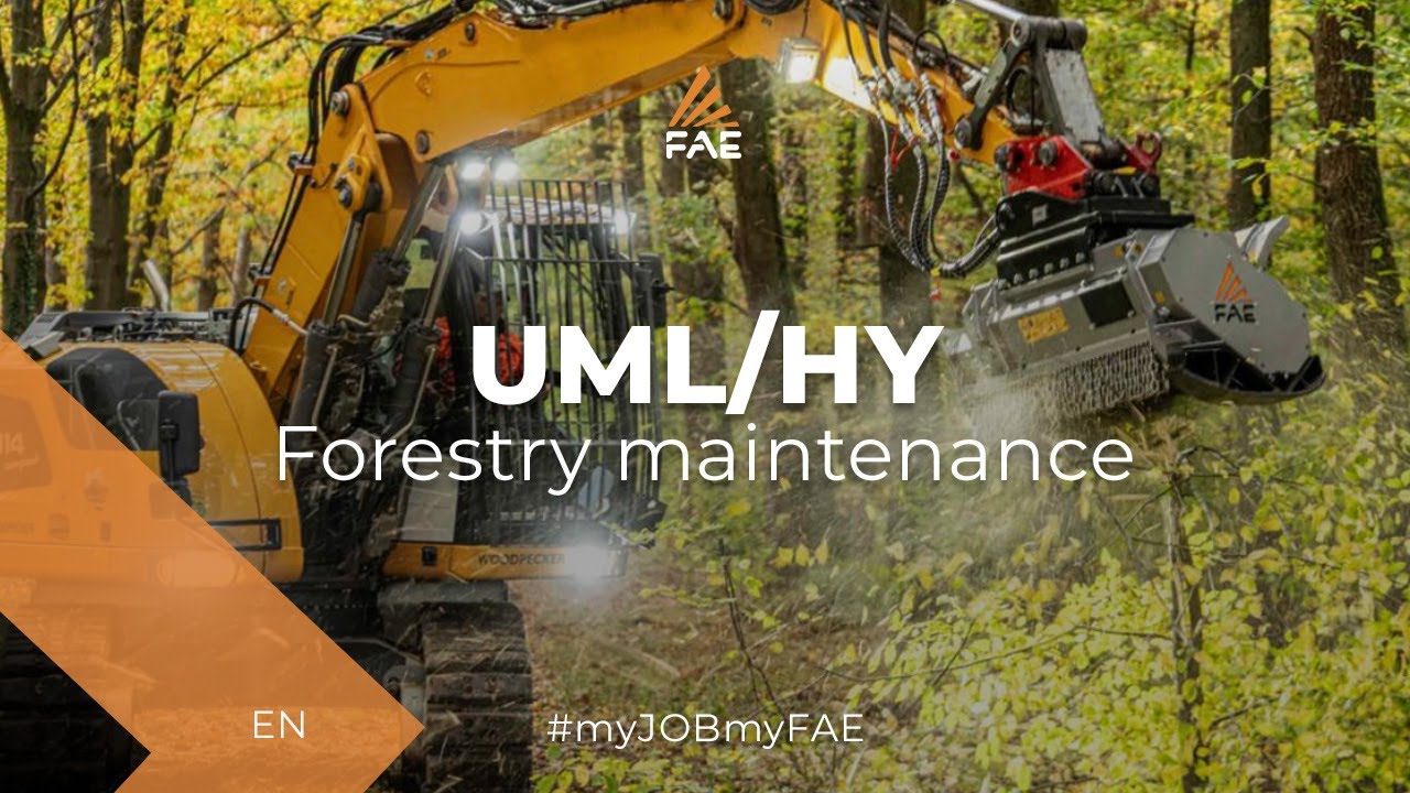 The FAE  forestry mulcher for excavators from 7 to 15 t