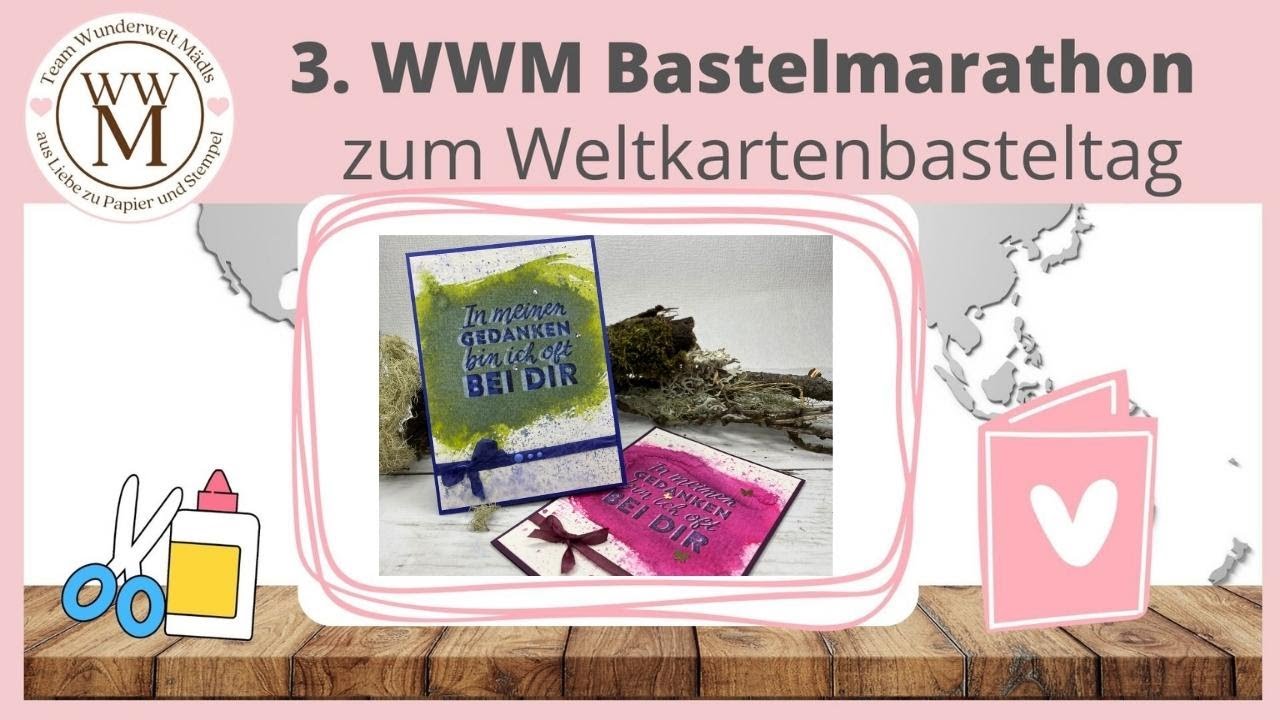 Karte in Schattentechnik | Bastelmarathon | Wunderweltm&auml;dls | Stampin' Up! | Pappyjon |