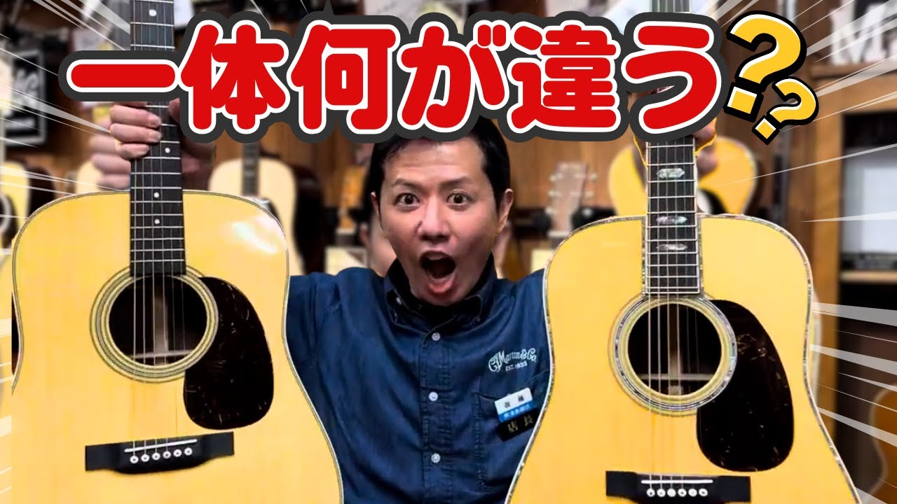 【比較】ガチでMartin D-28とD-45の違いを説明するよの巻