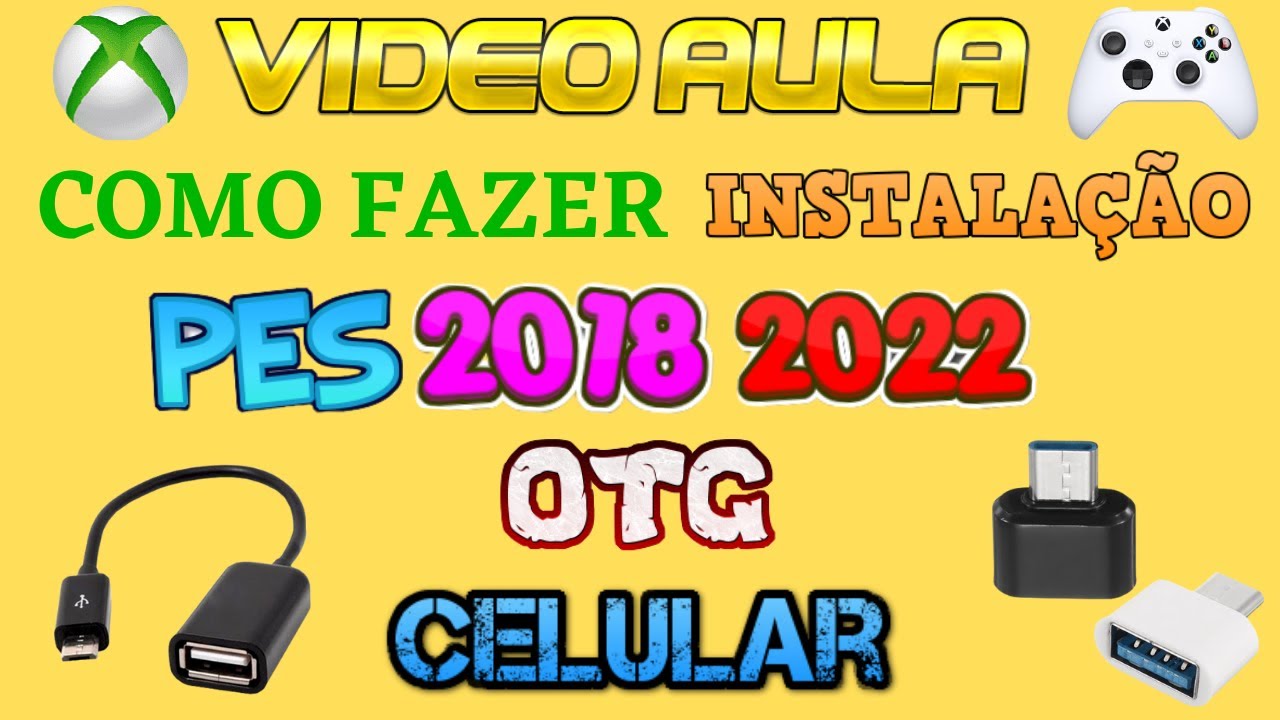 COMO FAZER A INSTALAÇÃO DO PES 2018 /2022 COM PEN-DRIVE FORMATADO PELO CELULAR ANDERSON GAMER