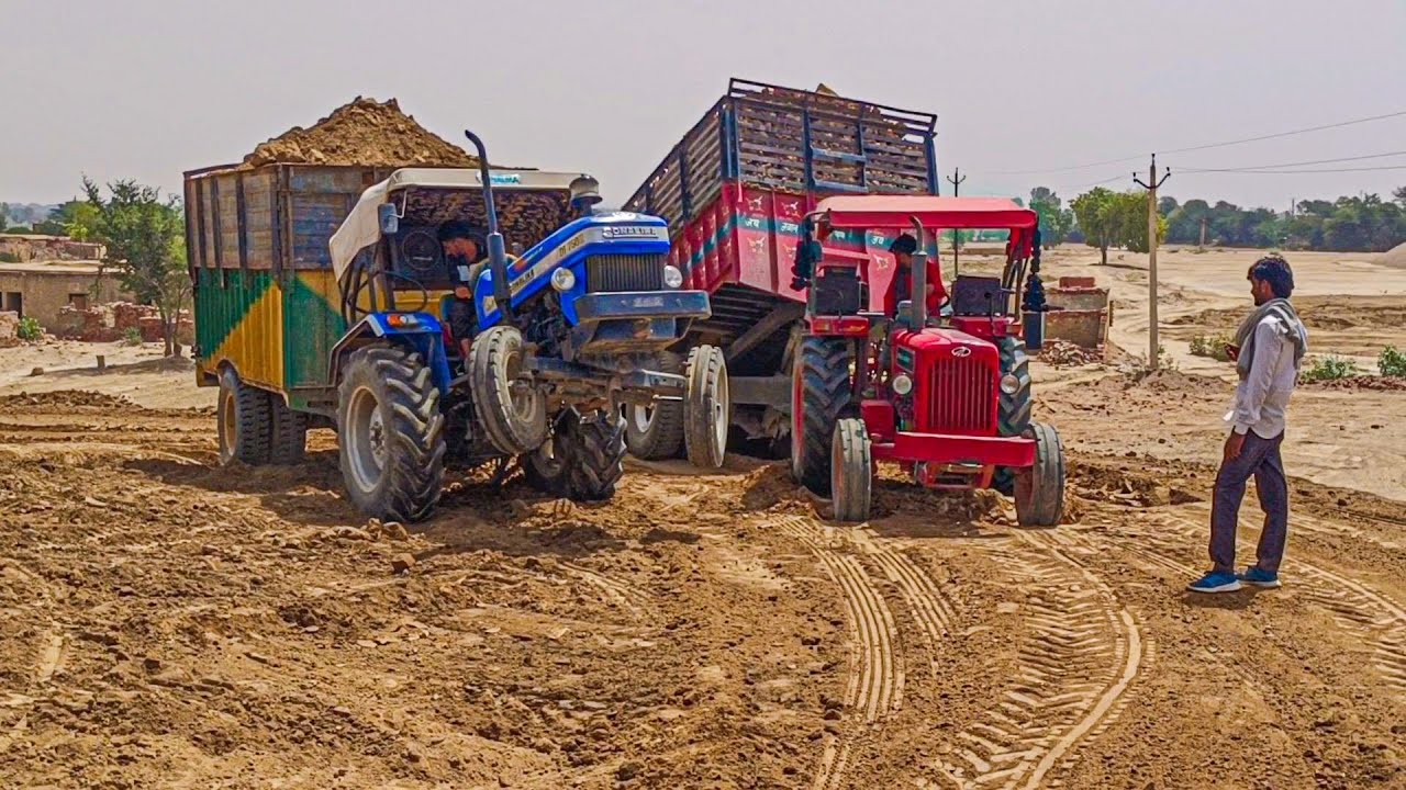 ट्रैक्टरों की जिद गया के ड्राइवर ने हार मान ली कोनसा जीतेगाll Mahindra585Di vs SONALIKA750DI LOADING