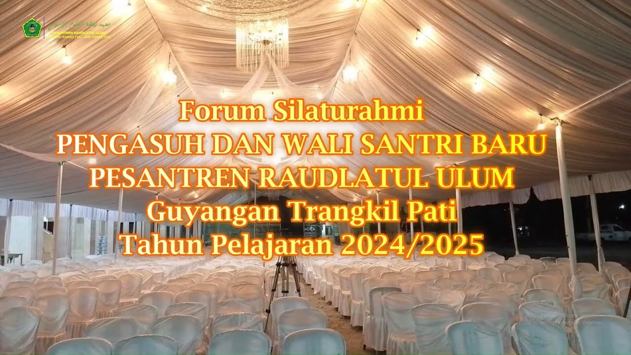 Sambutan Pengarahan:::Pengasuh Pesantren Raudlatul Ulum:::Silaturahmi Pengasuh dan Wali Santri Baru