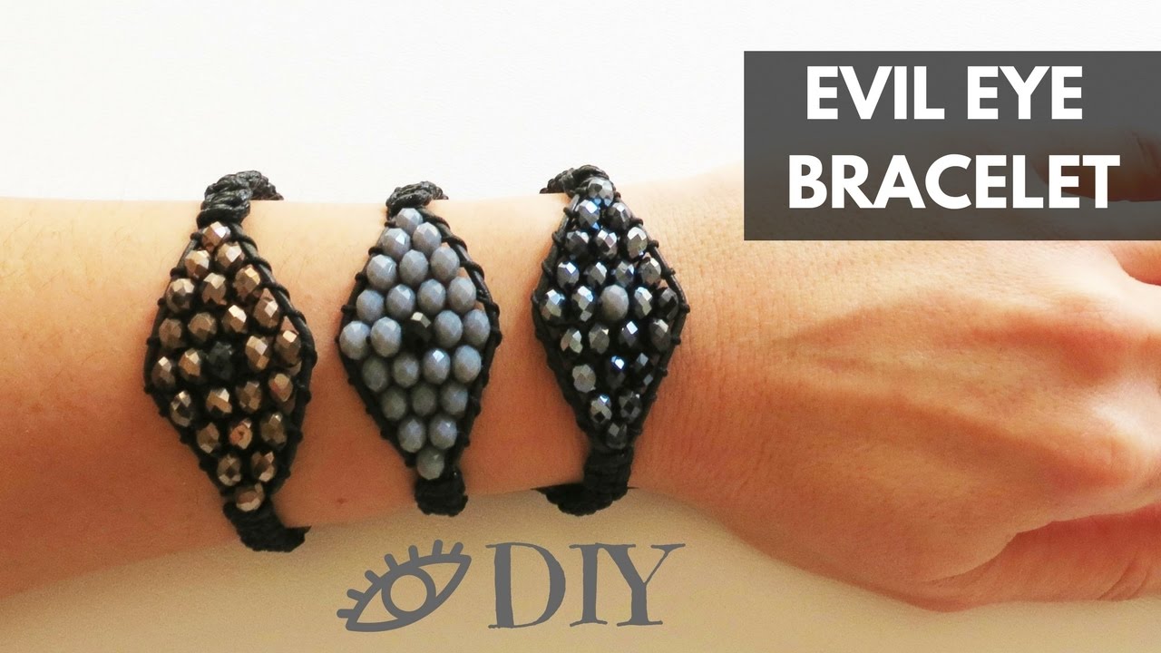 DIY Evil Eye Bracelet | Φτιάξτε Βραχιόλι Μάτι με Κρύσταλλα | Jewelry | IMAGINE HEARTS
