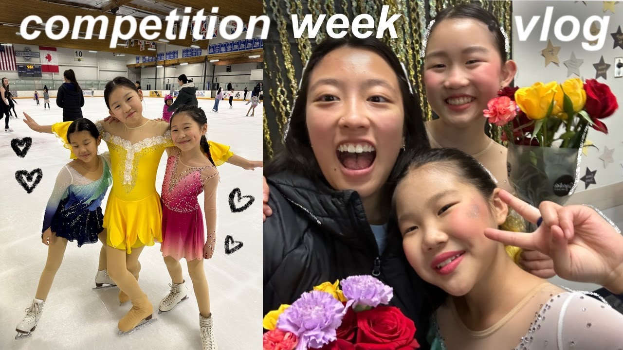 COMPETITION WEEK as a figure skating coach ⛸️🏅 | coaching, off-ice training, competition preparation
