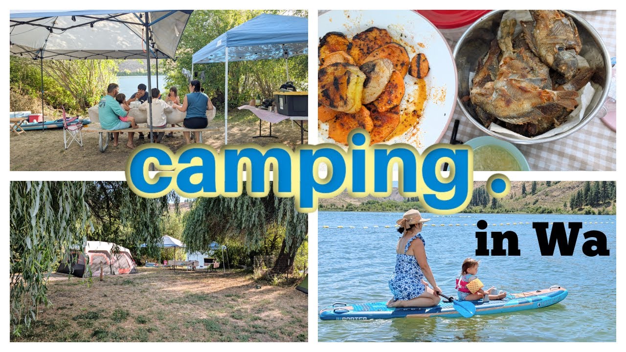Familie de 6 persoane cu cortul ┃Camping in Wa ! Winthrop Camping ! Part 1!