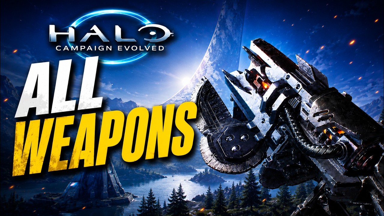 ЭКСКЛЮЗИВНЫЙ геймплей всех 17 видов оружия в Halo Campaign Evolved