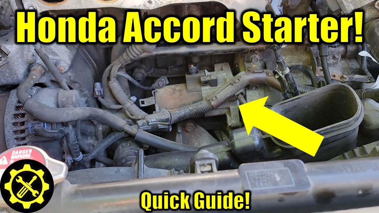 Замена стартера Honda Accord 2.4L 2008–2012 гг. (Краткое руководство)