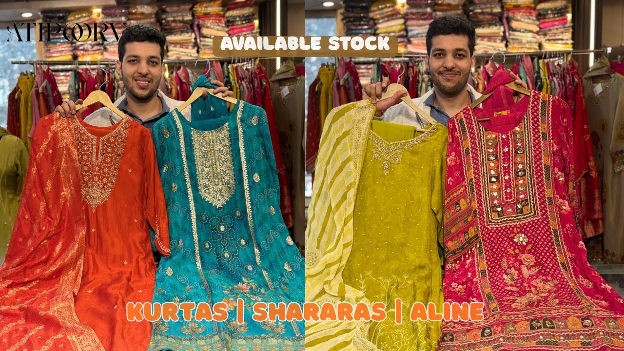 Available Stock | Co-ords, Tissue Silk Suits, Anarkalis & Sharara Sets | Atipoorv| Latest Collection