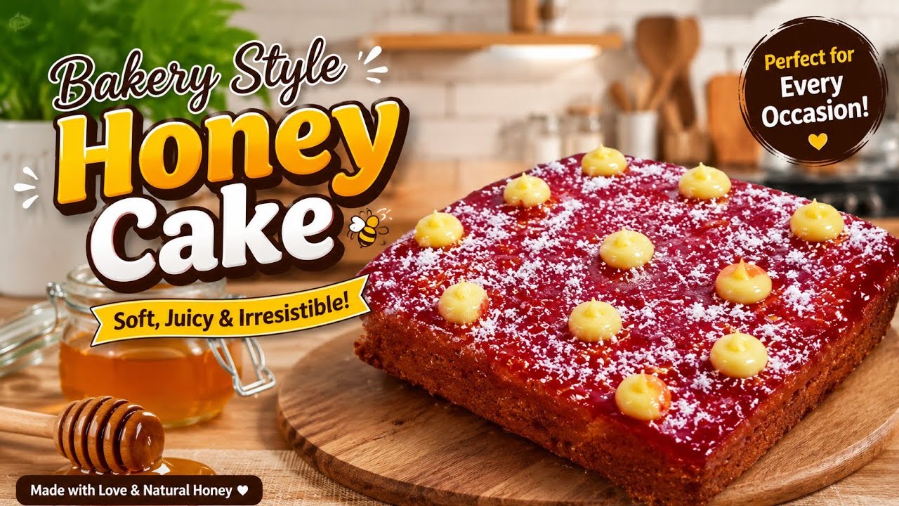 Soyummy and juicy Honey cake #bakery style honey #