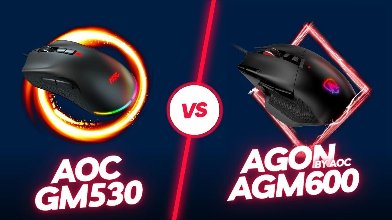 AOC GM530 vs AGON By AOC AGM600 - Ratos gaming muito semelhantes