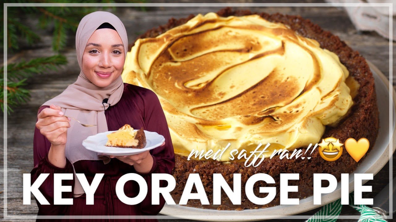 KRÄMIG APELSINPAJ MED SAFFRANSMARÄNG