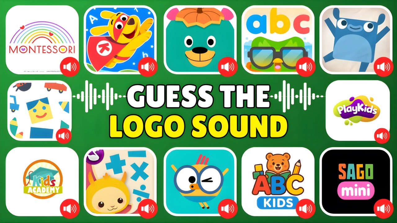 Guess The Early Learning App Character Logo Sound 🔊 | Montessori Preschool, Kiddopia, PlayKids