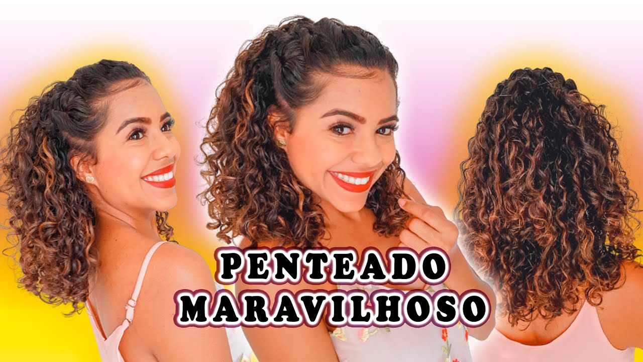 PENTEADO LINDO PARA CABELO CACHEADO I Laiine Ribeiro
