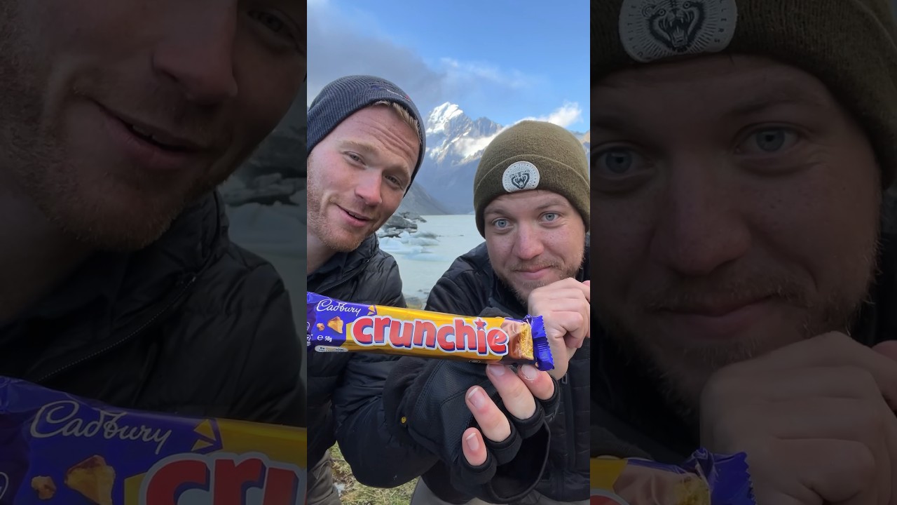 Two Americans review the Cadbury Crunchie Bar in New Zealand #FoodReview