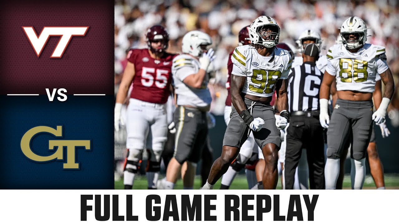Virginia Tech vs Georgia Tech Full Game Replay | 2025 ACC Football