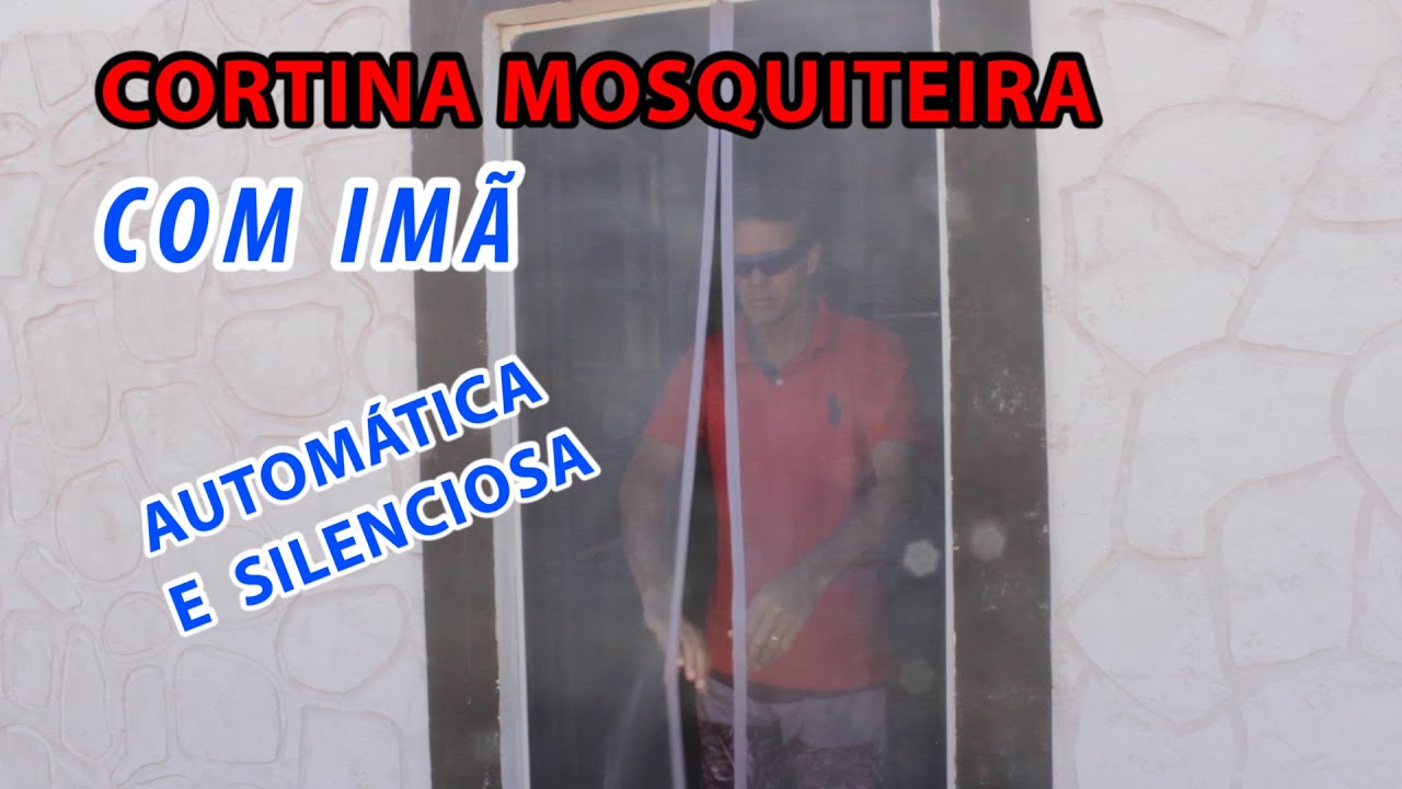 TELA MOSQUITEIRO PARA PORTA COM IMÃ