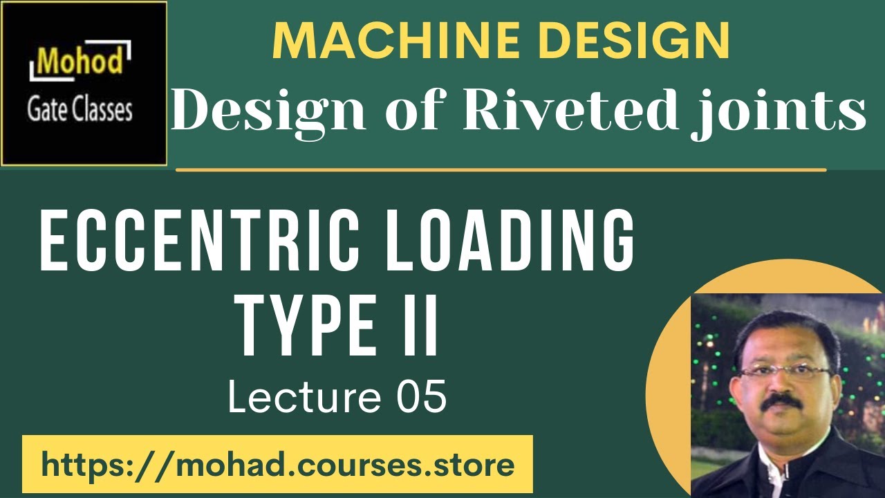 05 Design of Riveted joints Eccentric loading  Type II