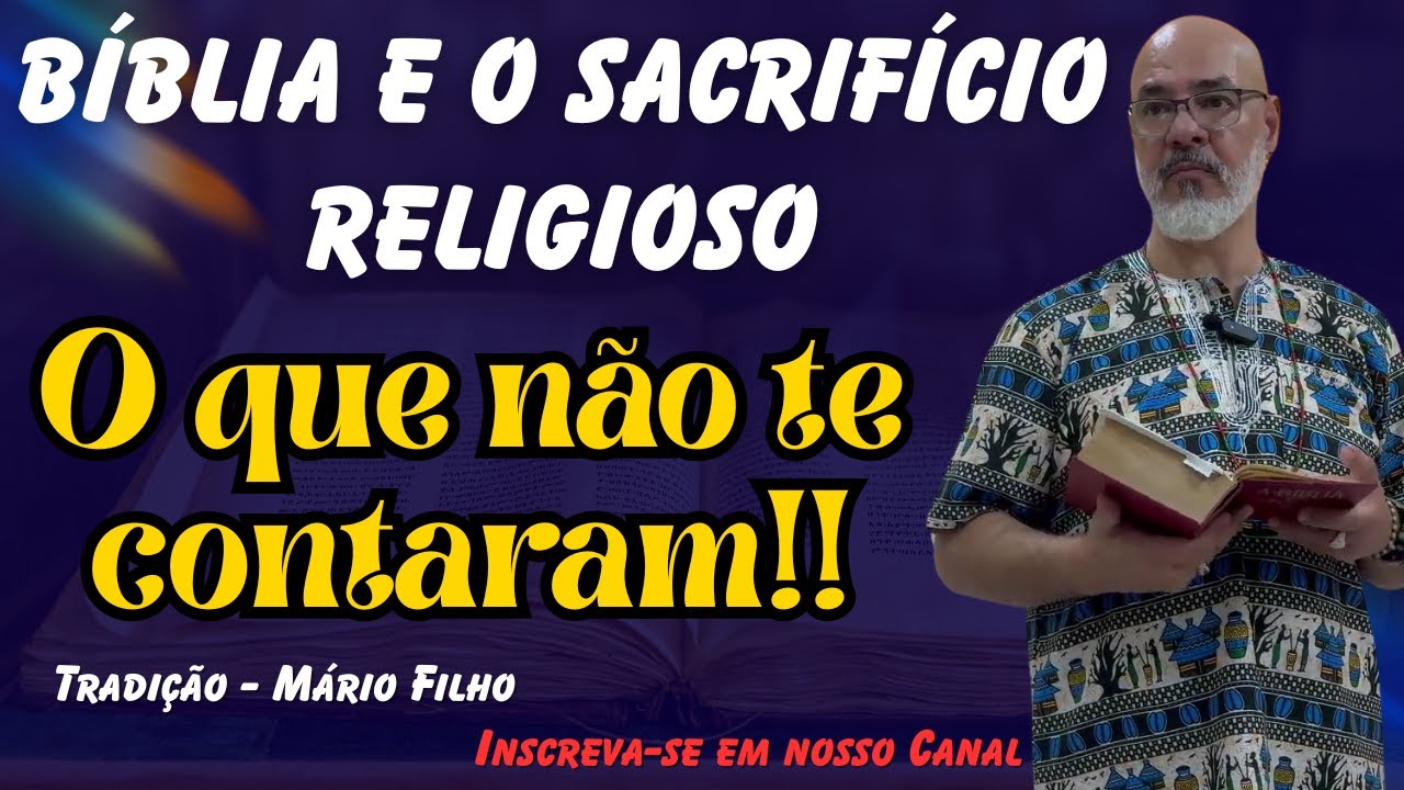 BÍBLIA E O SACRIFÍCIO RELIGIOSO (ABATE RELIGIOSO)